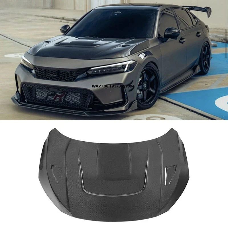 

Карбоновый капот V-стиля для Honda Civic 10-го поколения 2017-2020, крышка двигателя, автозапчасти