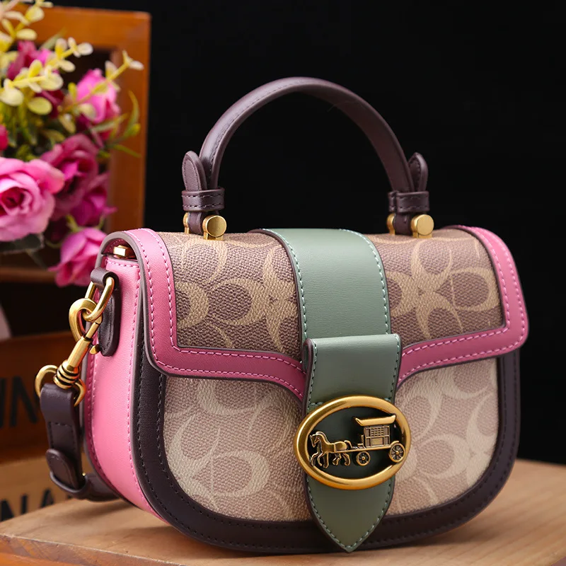 حقيبة يد نسائية من جلد البقر متعددة الاستخدامات على الموضة جديدة لعام 2025، حقيبة ساعي كاجوال راقية على الطراز الأجنبي