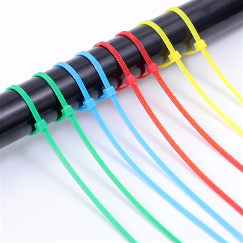 Self-Locking Nylon Wire Cable Zip Ties Multi-Purpose Cord Cable Ties Strap Fastening Loop Reusable Wire Wrap for Home Office