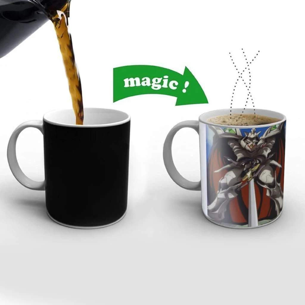 

E-Escaflowne Creativity Change Color Chang mug Ceramic mug Hot Coffee Cup Breakfast Cup mug Friend Gift