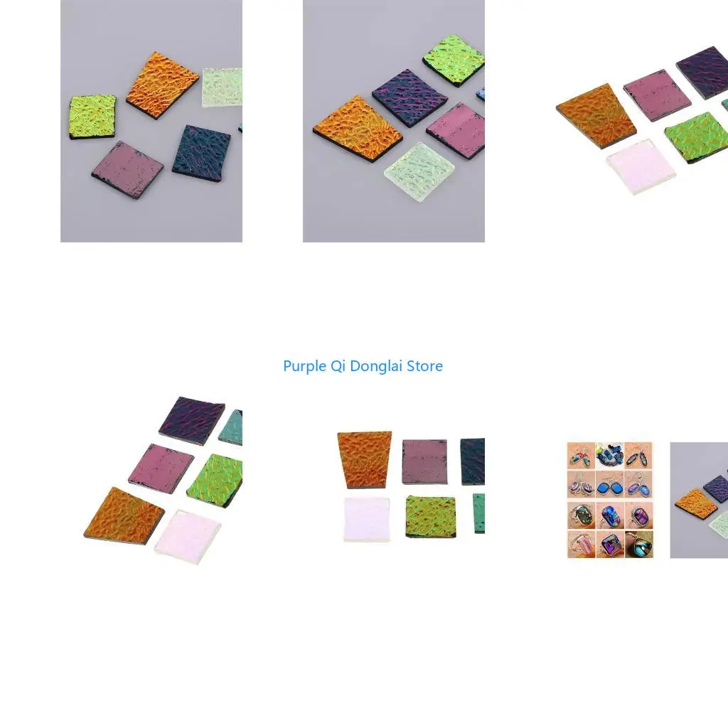 L21E 28g Dichroic Glass Chips For Jewelry Making Random Colors With Unique Color Shifting Effects For DIY Crafts And Art