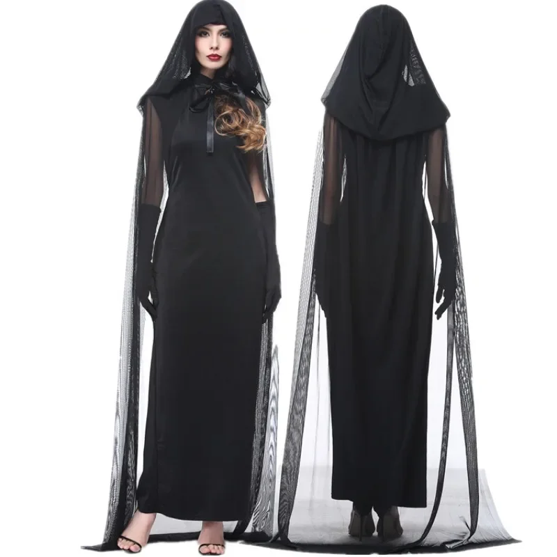 

Halloween Costume Vampire Bat Ghost Witch Angel Medieval Cosplay Clothing Women's Dress Party Carnival Jumpsuit