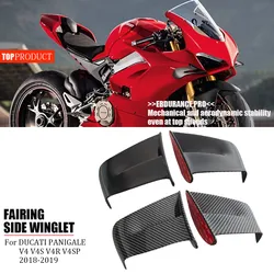 For Ducati Panigale V4 V4S V4R 2018 2019 Motorcycle Fairing Kit Modified Spoiler Accessories Side Panel Fixed Wing Aerodynamics