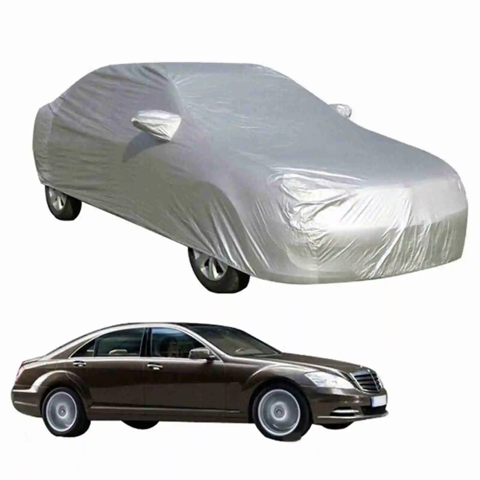 

Vislone Universal Full Car Cover Outdoor Indoor UV Protection Sunscreen Heat Protection Dustproof Scratch-Resistant Sedan Suit