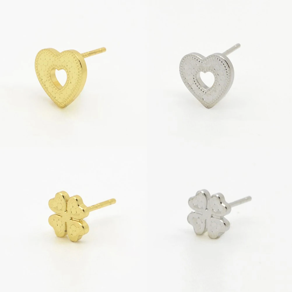 Stainless Steel Earrings Butterfly Radish Rabbit Heart Accessories Jewelry Gold Color Silver Color Earring Gift for Women