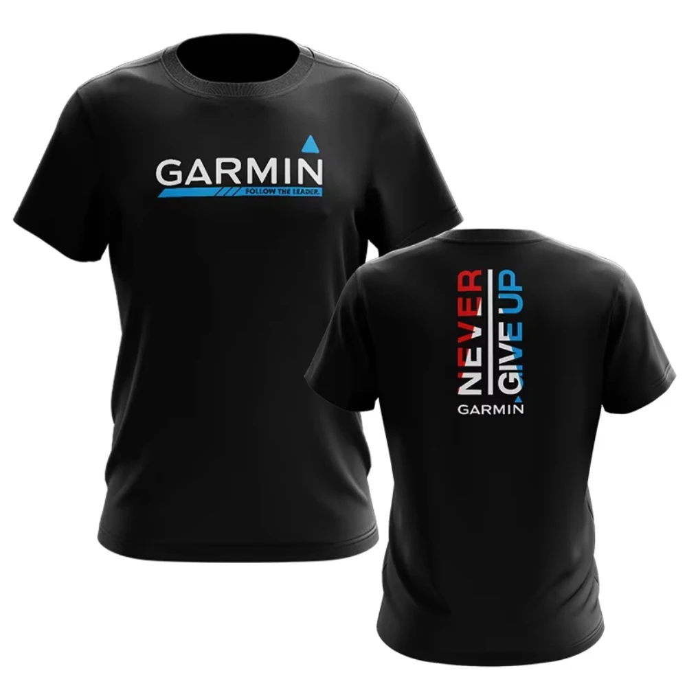 

2025 NEVER GIVE UP OUT RUNNING T SHIRT VER.2 Fashion American Street Short Sleeve Men's and Women's High Quality Crew Neck Top