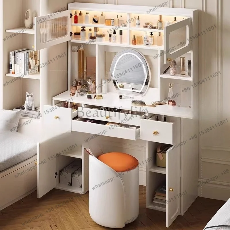 ld Drawers Storage Dressing Table Girl Cosmetics Women Luxury Modern Living Room Vanity Table Bedroom  Home Furniture