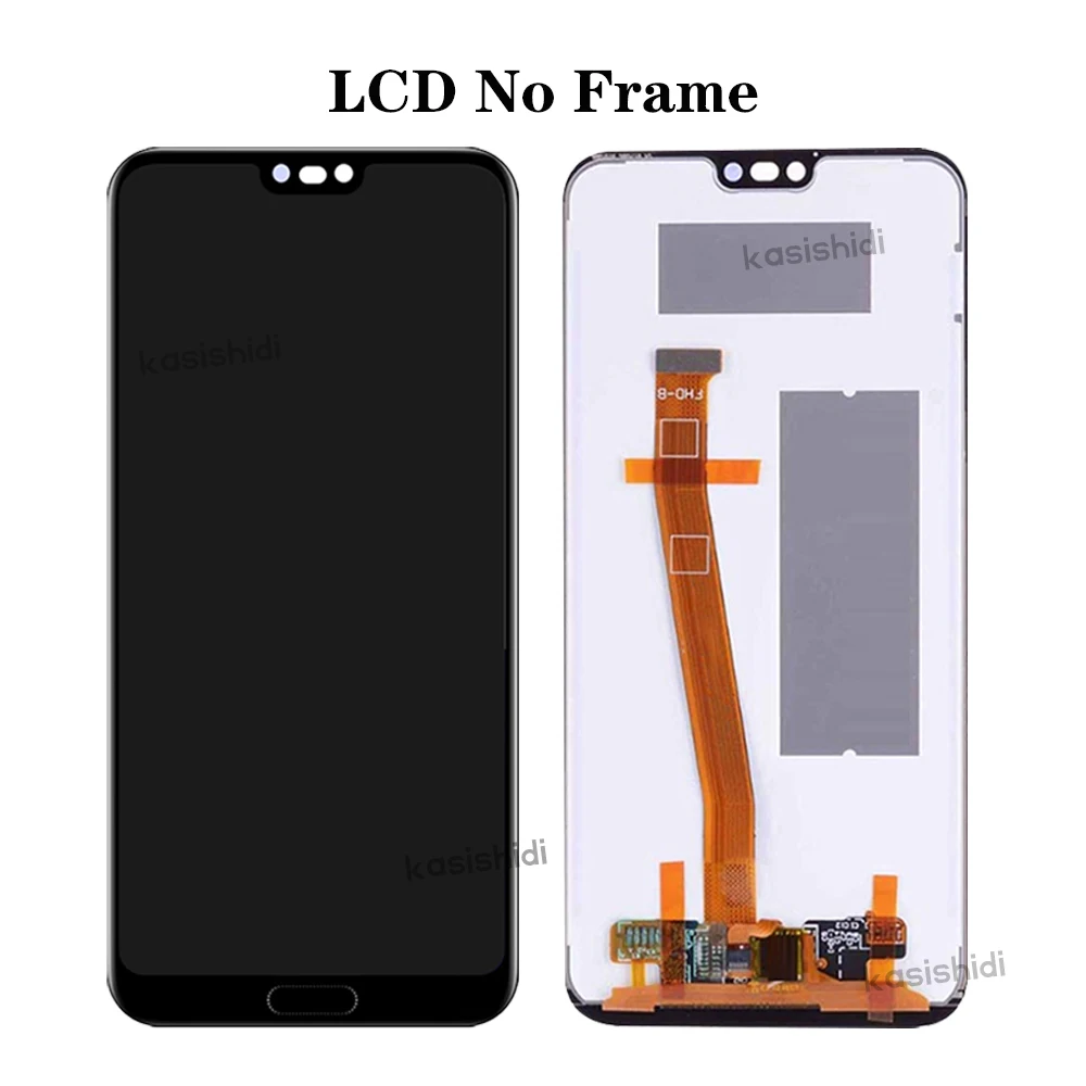 5.84\'\'LCD For Huawei Honor 10 Display with Fingerprint Touch Screen Digitizer Assembly Replace COL-AL10 COL-L29 L19 With Frame