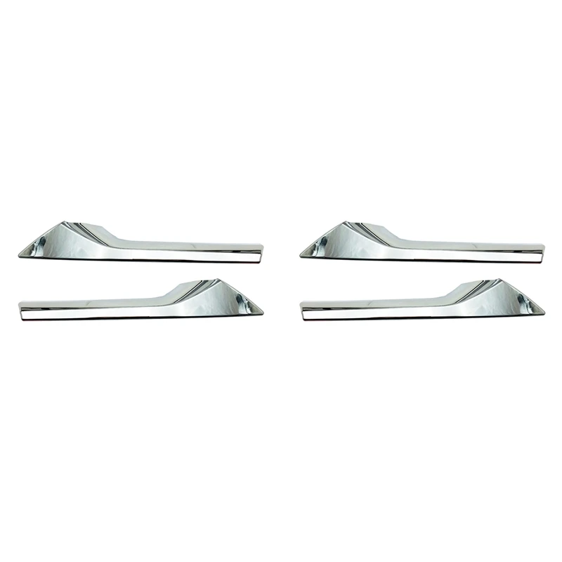 4X For Toyota Corolla Cross 2020 2021 Chrome Upper Front Center Grille Grill Moulding Strips Cover Trim Car Styling