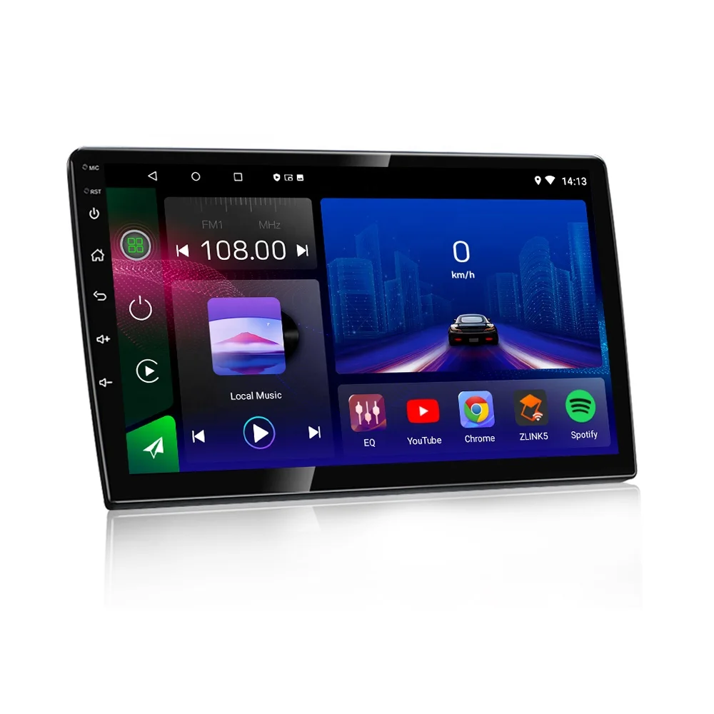 Jmance 10 Inch T3L 2 Din 1+16Gb/2+32Gb Wireless/Wired Android Auto Carplay Gps Navigation Car Dvd Player