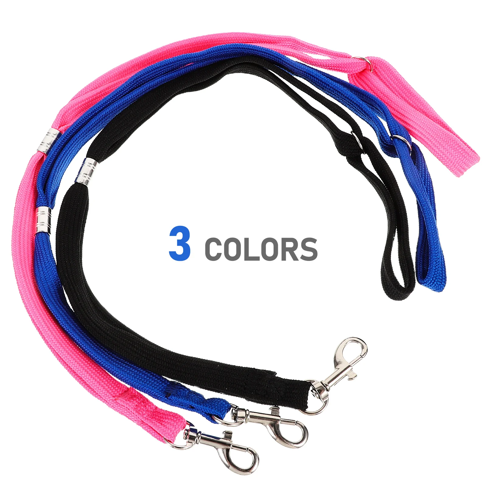 

6pcs Pet Grooming Rope Nylon Dog Leash Slide Belt Blue Adjustable Bathing Noose Pet Hospital Examination Home Use