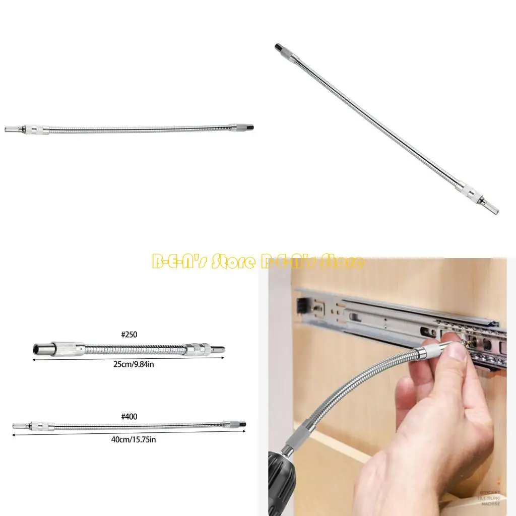 Y1AD Precisions Drive Flexible Extension Shaft Metal Flexible Shaft 250/400mm Length