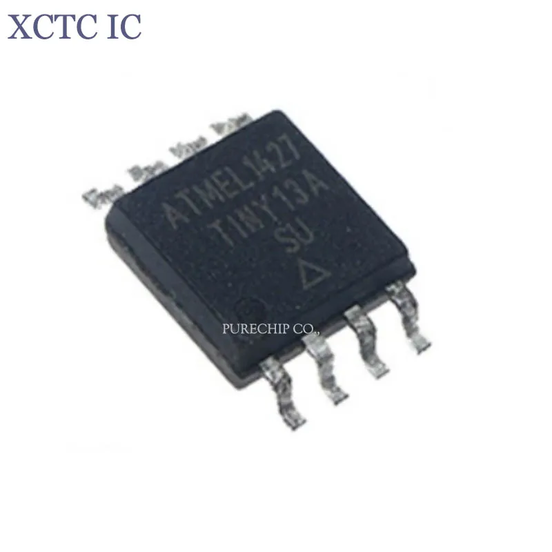 

(10-100pcs) ATTINY13A 100% Original ATTINY13A-SU SOIC-8 8BIT MCU 1KB In-system Flash 20MHz 1.8V-5.5V