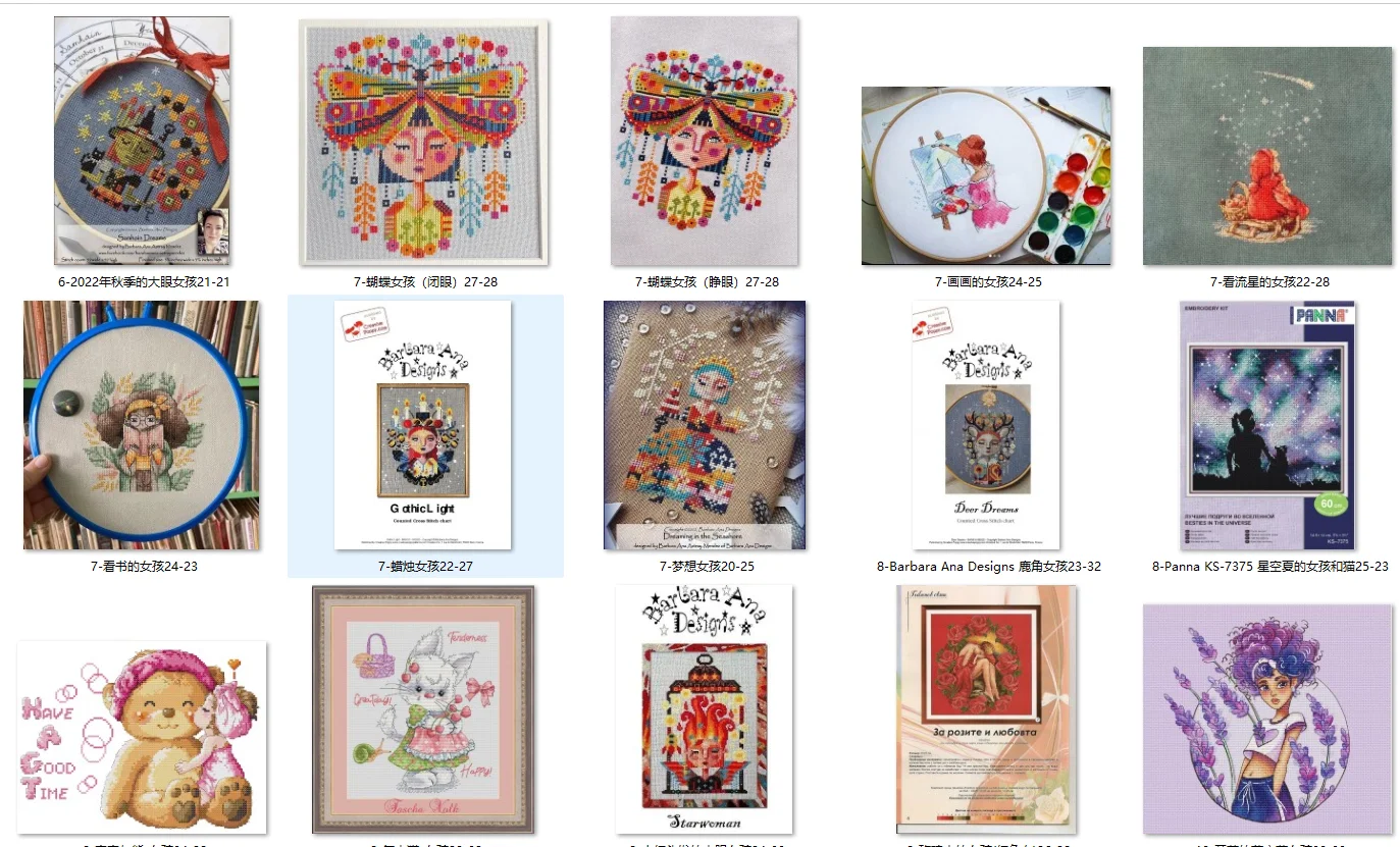 Metálico tecido pano mão bordado, ponto cruz Kit, menina Material, 35-27, 28ct, 32ct, 14ct, 11, verão