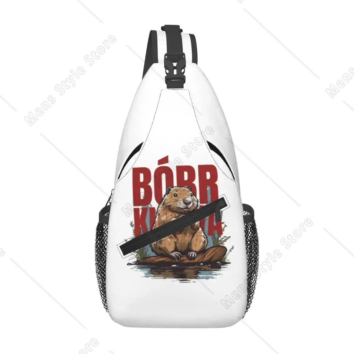 

Bobr Kua Bober Bobr Beaver Boberek Chest Bag Men Sling Crossbody Backpack Chest Bag Travel Hiking Daypack Shoulder Bag