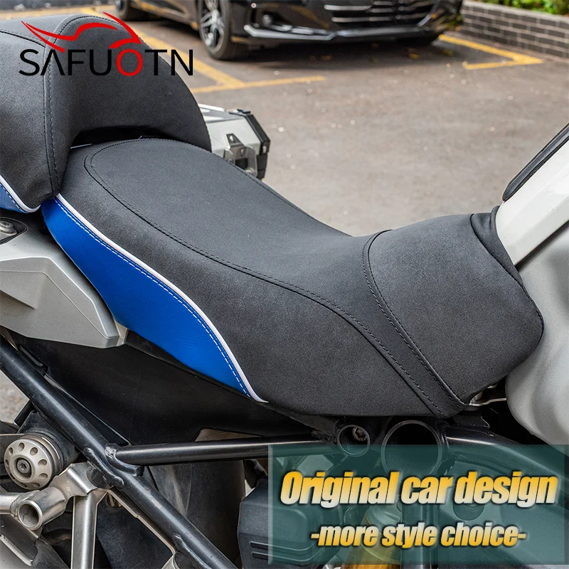 ل BMW R1200GS 2014-2023 اثنين متابعة السرج وسادة مقعد R1250GS/R1250GS ADV 2019-2023 وسادة مقعد دراجة نارية مريحة