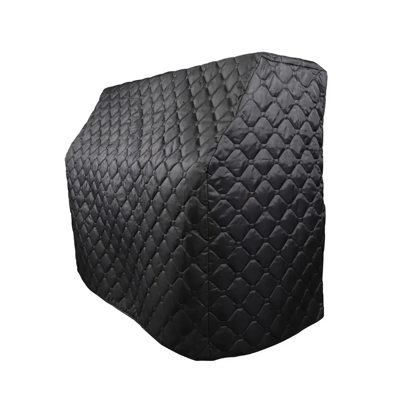 Leather Piping Piano Dust Cover Thickened Cotton-filled Waterproof Bump-proof Upright Piano Cover Keyboard Instrument Accessory