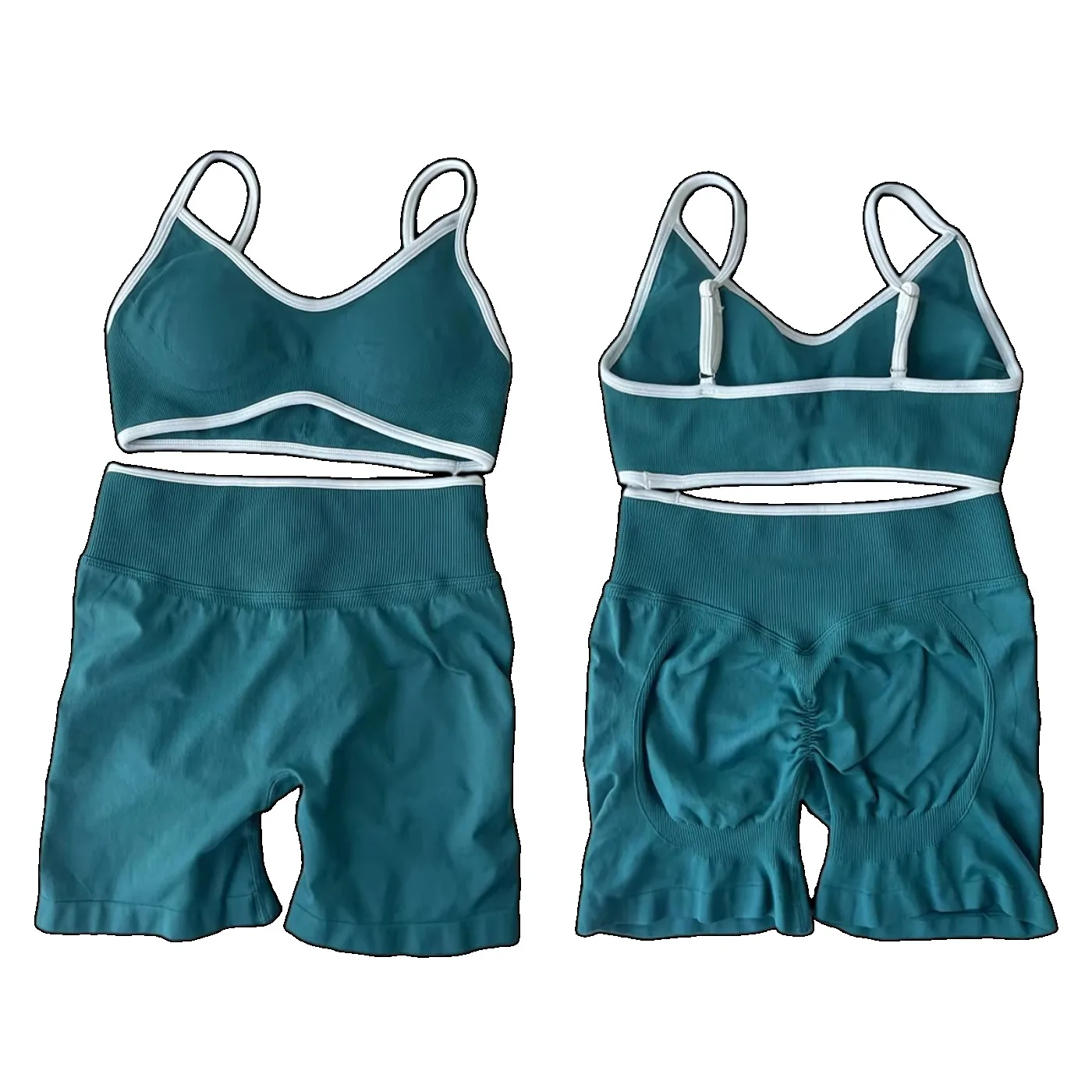 

Yoga Fitness Sports Bra Seamless Super Soft Yoga Button Top Sexy Yoga Underwear Workout Set