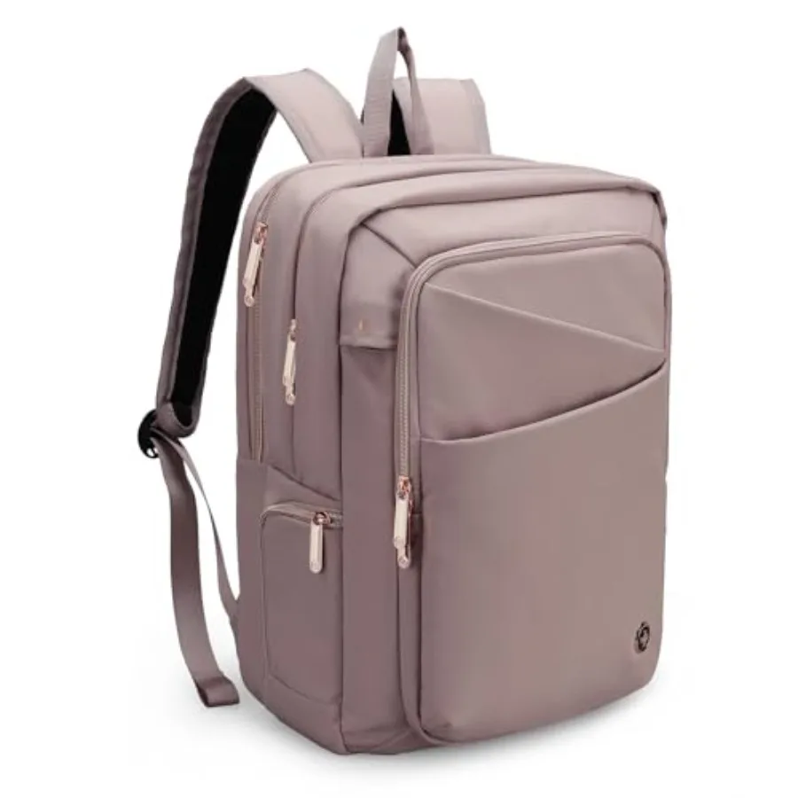 

Design Women's Laptop Backpack Compact College Bookbag with USB Port Well-Organized Daypack for Work Business Fits 15.6" Laptop