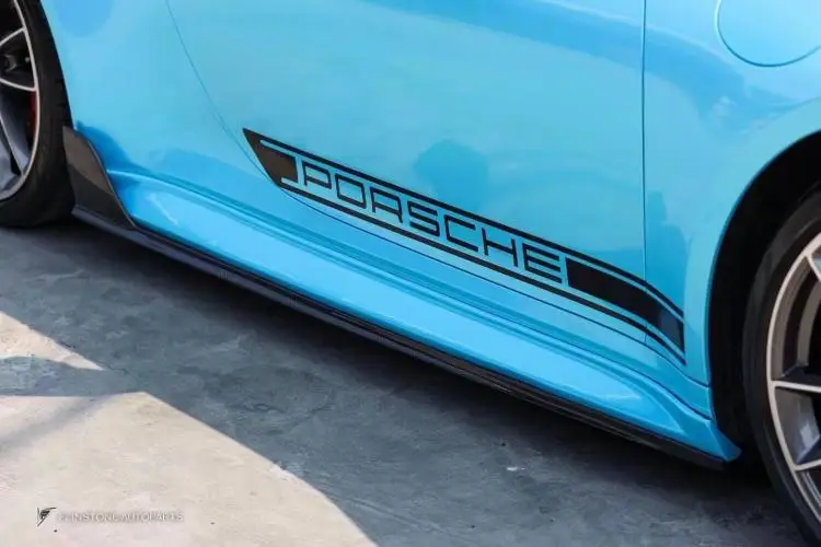 For TechArt Modified Carbon Fiber Body Parts for Porsche 911 992 Small Surround Front Lip Side Skirt Rear Lip Tail