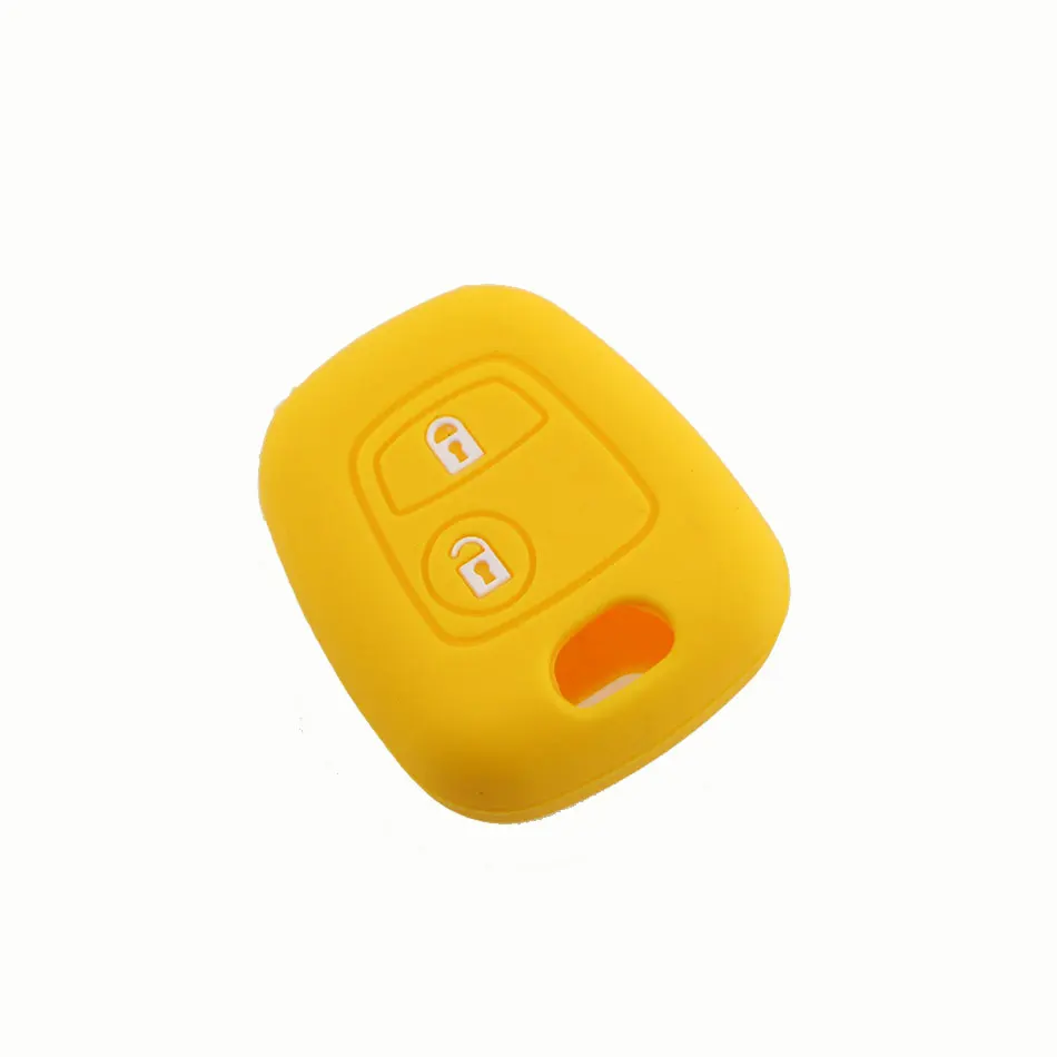 New Silicone 2 Button Key Cover Case for Peugeot 206 307 207 408