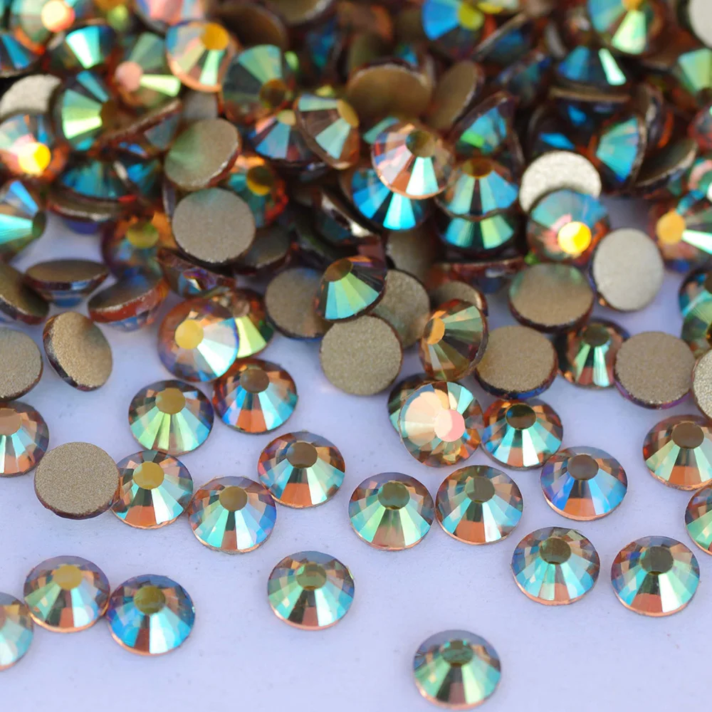 Ghost Light Kristallstein-Aufkleber, flache Rückseite, nicht heißklebende Glas-Strasssteine für DIY-Kleidung, Handarbeiten, Strass-Applikationen – Detail 2