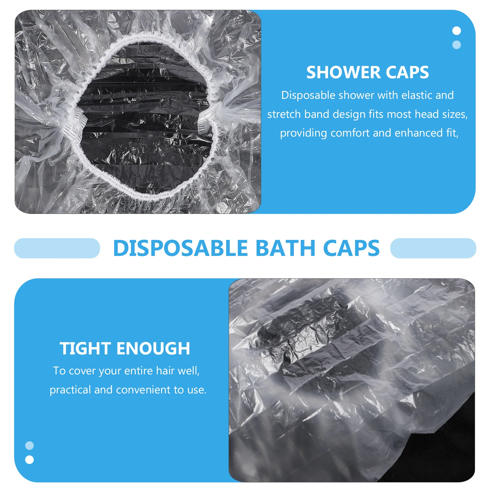 

200 Pcs Hats Waterproof Hair Cap Multifunctional Bath Caps Household Bathing Supplies Shower Women's
