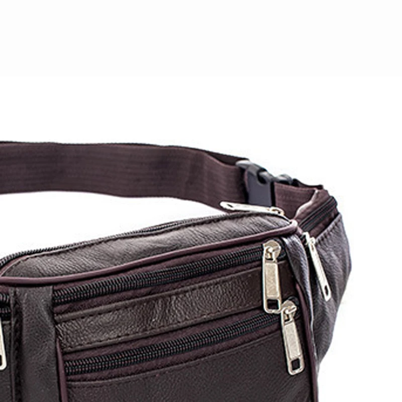 Herren-Hüfttasche aus PU-Leder, Gürteltasche, Herren-Bauchtasche aus Kunstleder, modische, luxuriöse kleine Umhängetasche für Herren. – Detail 17