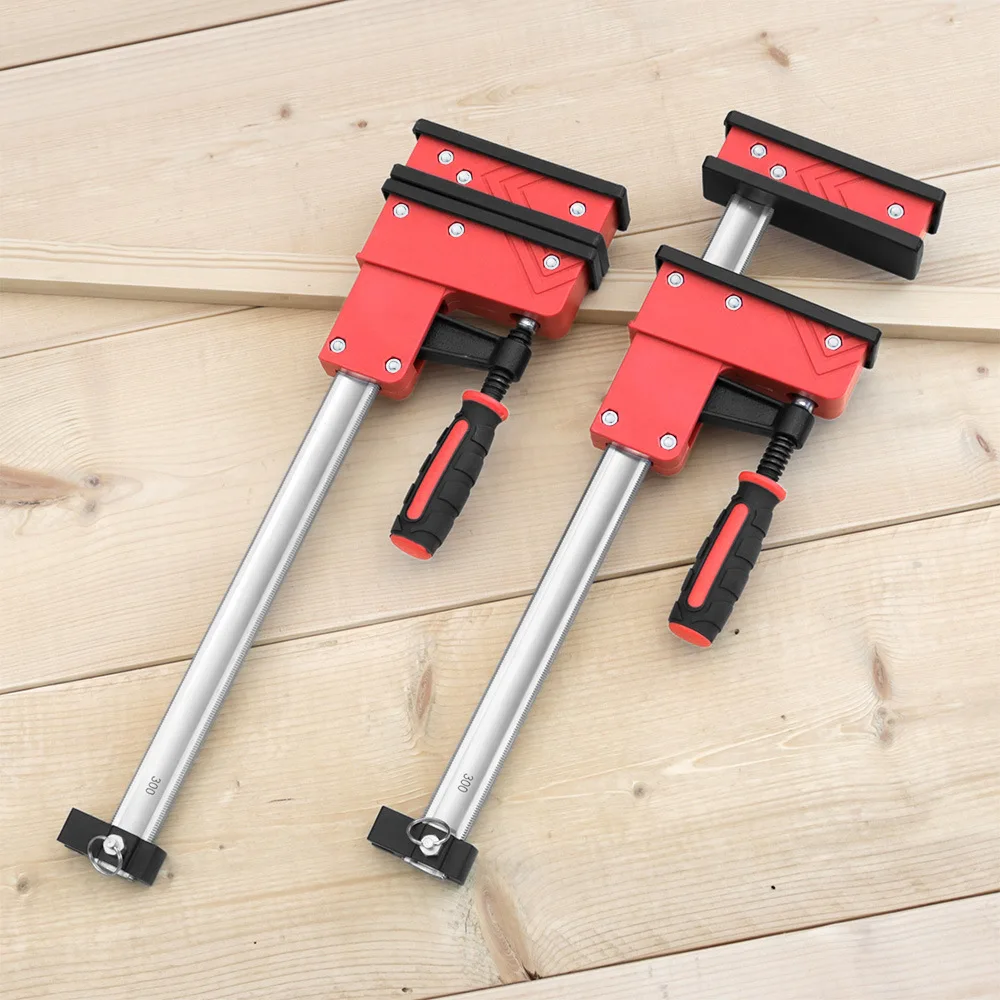 Rock-Solid Woodworking Clamps with Even Pressure 90°Cabinet Master Parallel Jaw Bar Clamp Parallel F Clamps