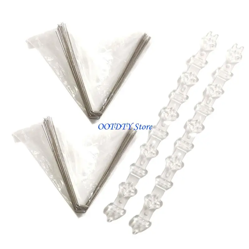 367A 2 Sets Stainless Steel Bird Spikes Anti for Pigeon Tool Fence Garden Supplies