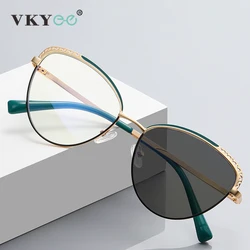 VKYEE  butterfly design frame fashion ladies reading glasses anti blue light customisable prescription photochromic glasses 3111