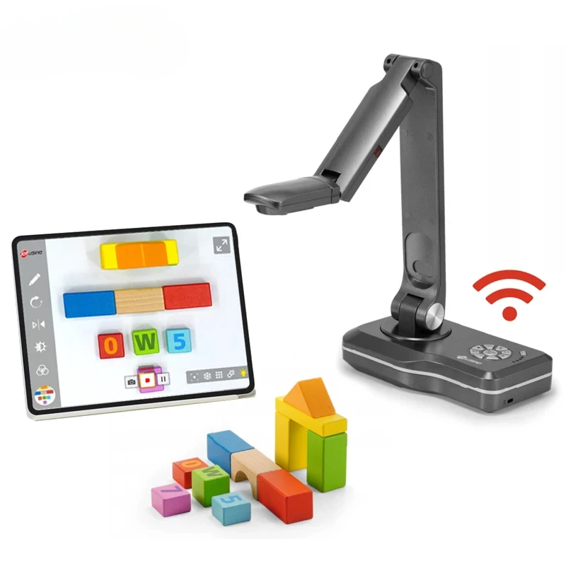 Wireless Document Camera Stable Transmission Joyusing V500W Battery Inside 4K Images Visualizer