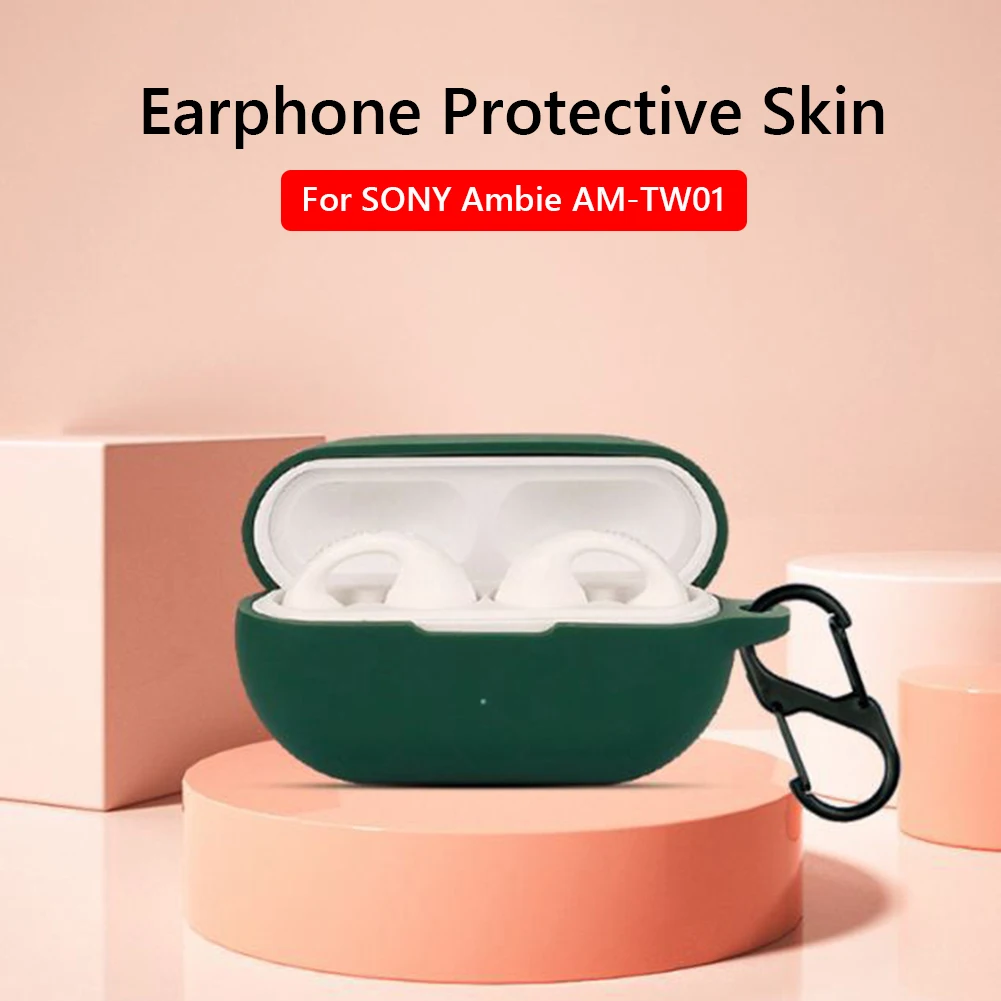 Silicone capa protetora para sony ambie AM-TW01 fone de ouvido capa protetora caixa de carregamento capa para sony ambie silicone caso escudo