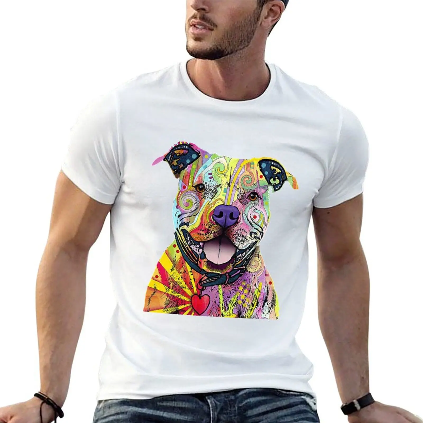 PitBull T-Shirt anime tshirt vintage graphic tee t shirts for men