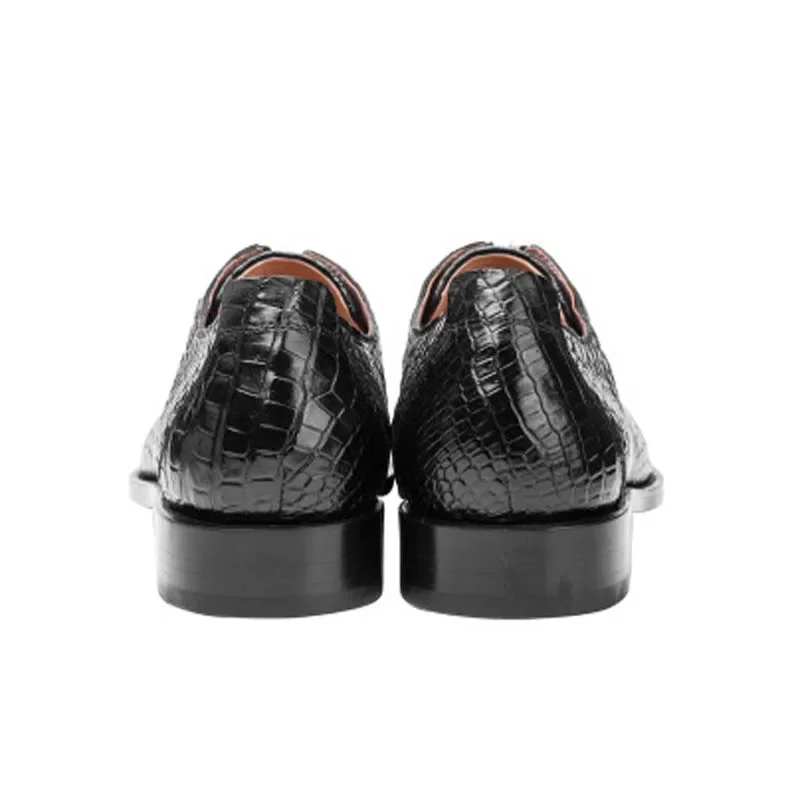 xinepiju new business  lersure  Men shoes  black  Casual s tide  pointed  lace-up  Men crocodile leather