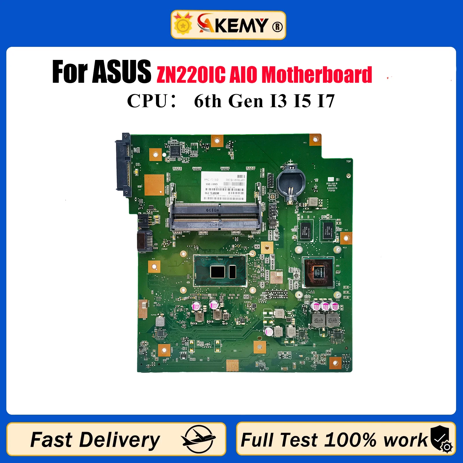 

Материнская плата ZN220IC для ASUS Zen AIO ZN220I ZN220IC ZN220IA ZN220IB ZN220IR, материнская плата с процессором I3 I5 I7, 100% тест, ОК, высокое качество
