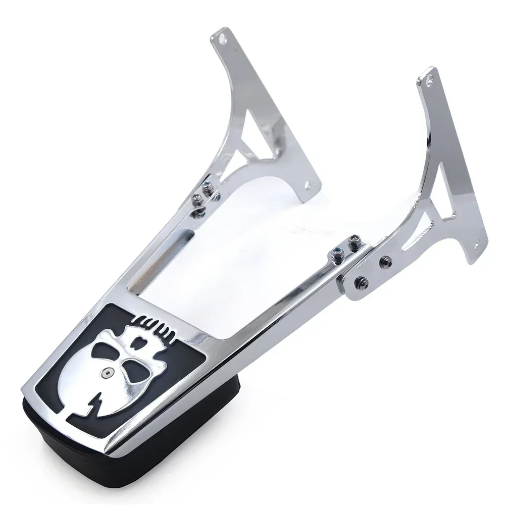 

For Harley Davidson Softail Flstc Flstf Flstn Flsts Aftermarket Motorcycle Parts Skull Backrest Sissy Bar Leather Pad
