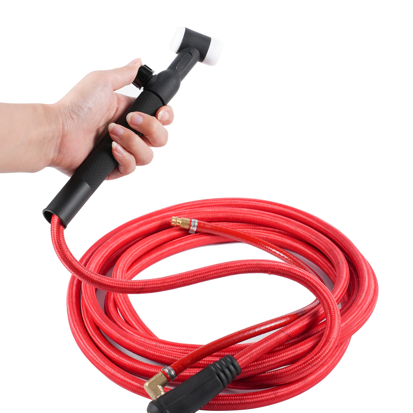 WP17 WP17FV Welder Gun 150A 3m/4m TIG Welding Torch  Soft Red Hose Flexible Gas Valve Quick Connector DKJ 10-25 35-50