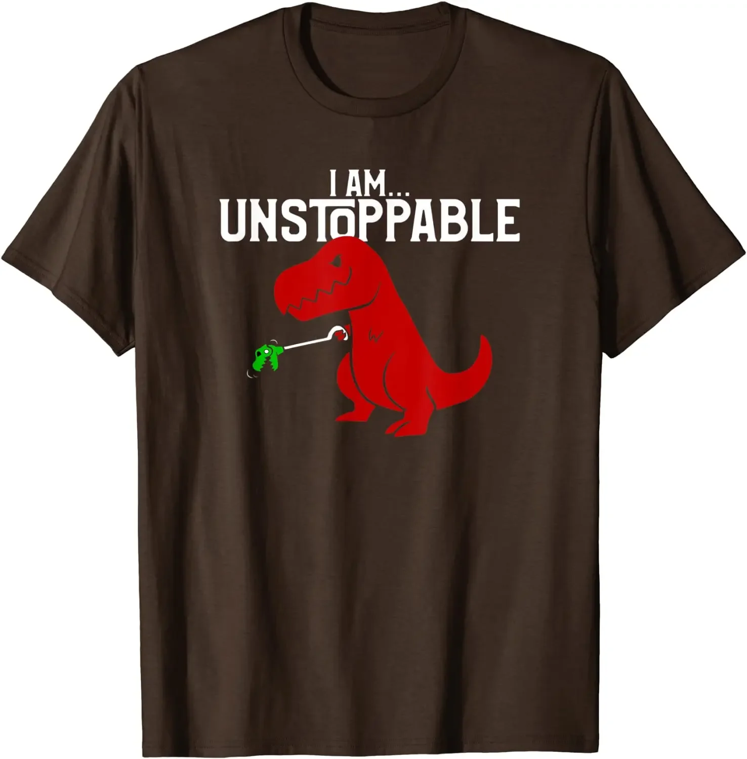 Cute & Funny I Am Unstoppable T-Rex  T-Shirt Unique Cotton Men Tops Shirt 3D Printed Graphic Tshirts