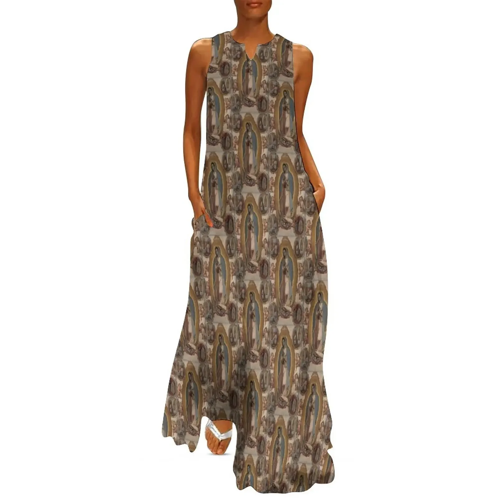 

Virgin of Guadalupe (circa 1700s) Long Dress dress summer 2025 women dresses summer woman 2025 long sleeve dress