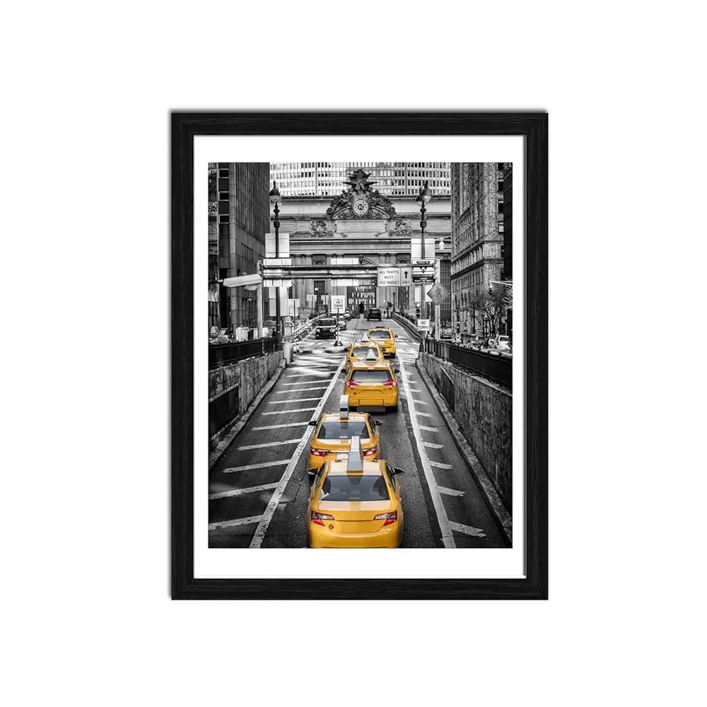 

Фоторамки 12x16 для фотографий 11x14 с паспарту или без, черные, для настенного декора в гостиной
