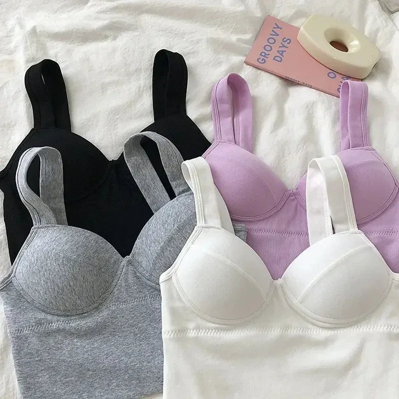 

2025 Women Sexy Crop Top V Neck Beautiful Back Camisole Sleeveless Push Up Camis Comfortable Tank Tops Summer Outfits Vest