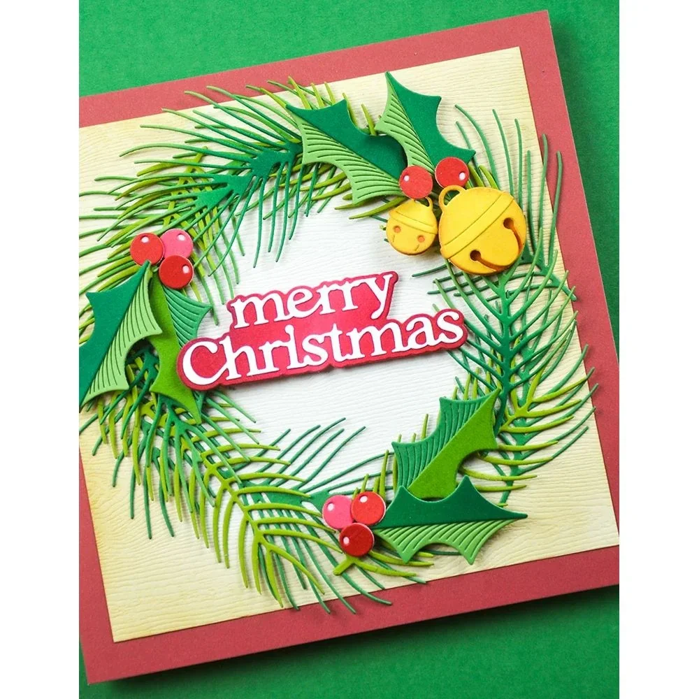 المشهد كتلة طباعة الشتاء كوز الصنوبر 2025 جديد قطع معدنية يموت DIY بها بنفسك سكرابوكينغ الحرف صانع ألبوم صور قالب اليدوية