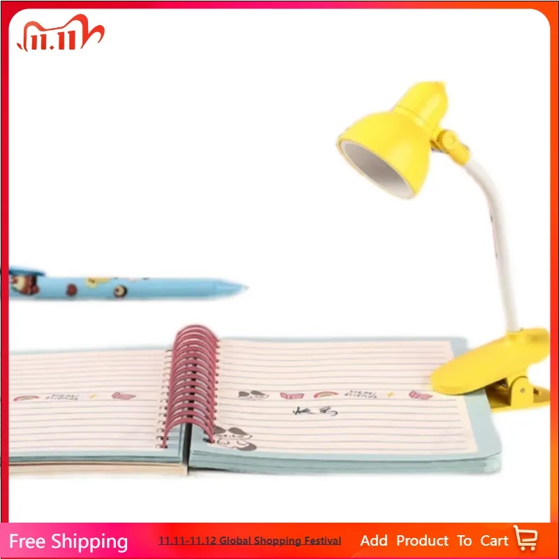 

1Pc Cute Mini Lamp to Read Book Eye Protection Rotatable Reading Lamp with Clamp Reading Lights for Books Desk Table Bedroom