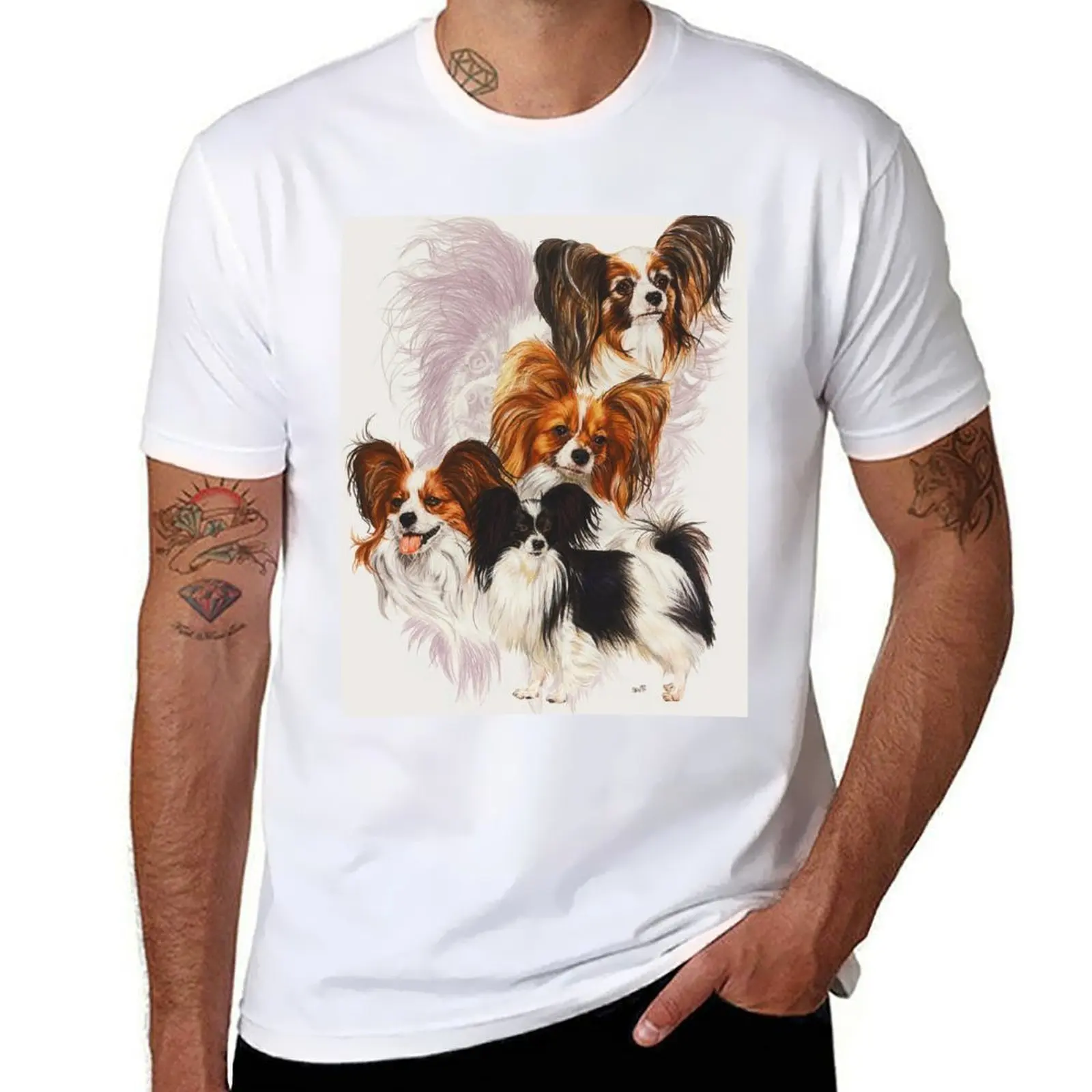 

Papillon Medley T-Shirt man t shirt graphic cotton t shirts man 100% T-Shirt