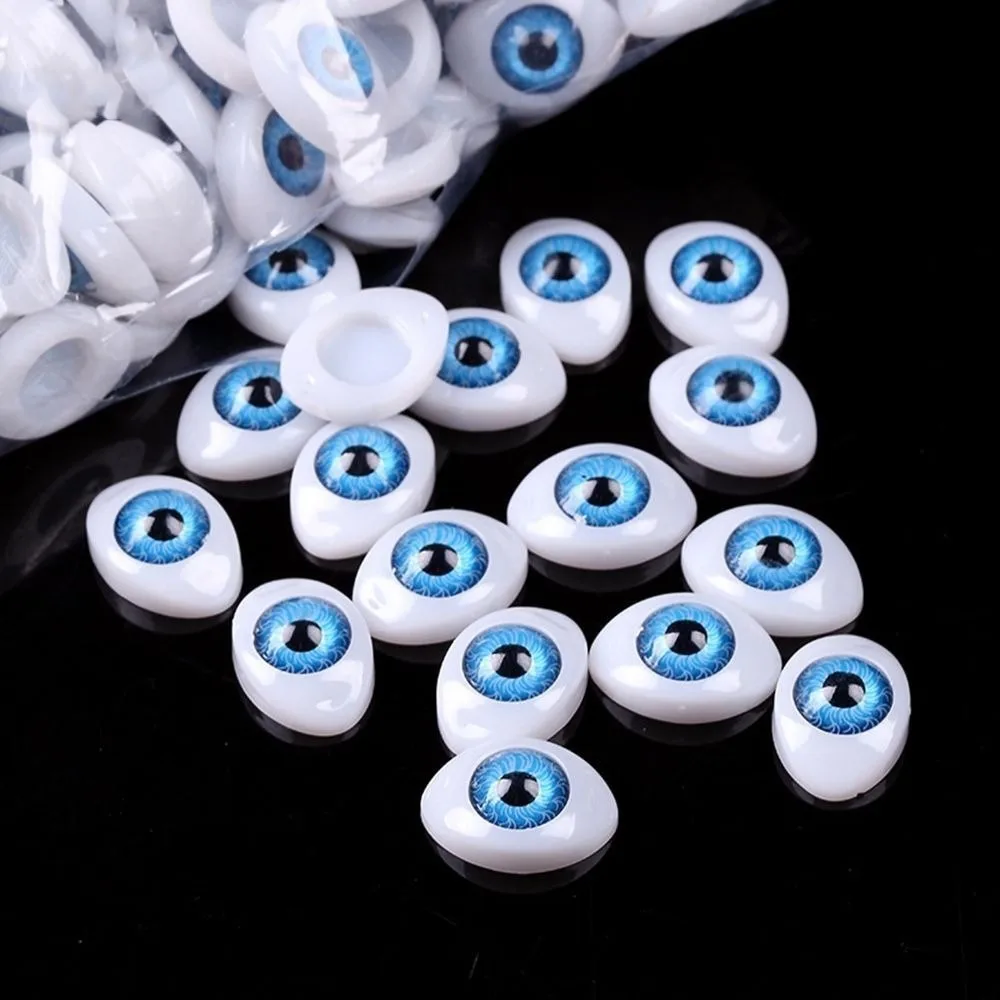 20pcs New Plastic Funny Safety Eyes 4 Colors DIY Craft Boat Shaped Eyes Handmade Animal Puppet Making Dinosaur Eyes - view 3