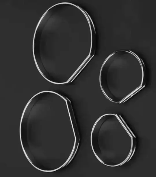 Gauge Cluster Front Dashboard Rings Bezel Speedometer Chrome For BMW E46 M3 3 Series Upgrade Part for Enhanced Dashboard Look
