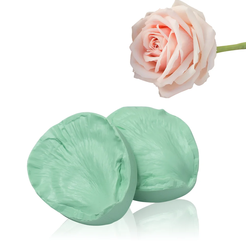 1 Pair Peony Flower Petal Silicone Veining Mold New Pattern Fondant Flower Mold For Gum Paste & Cake Decorating Flower