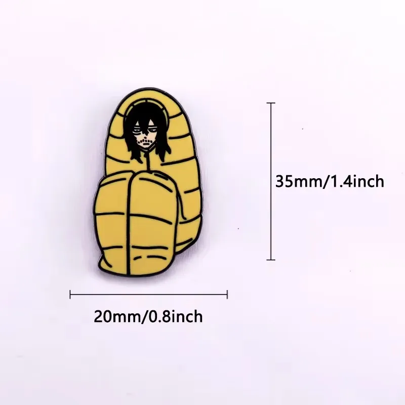 Shota Aizawa-Sleeping Bag Enamel Pin Anime Character Badge Jewelry