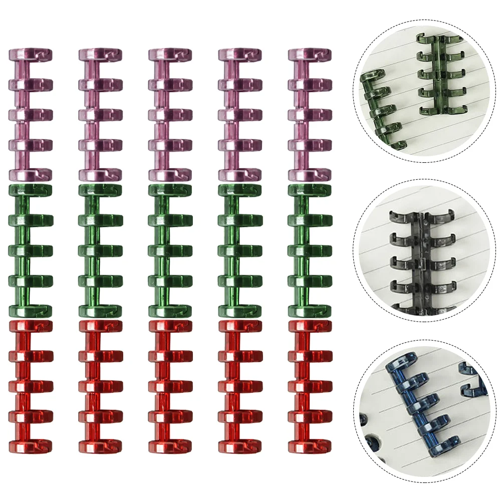 Binder Clips Ring Stationery Supplies Scrapbook Practical Segmented Office The Notebook